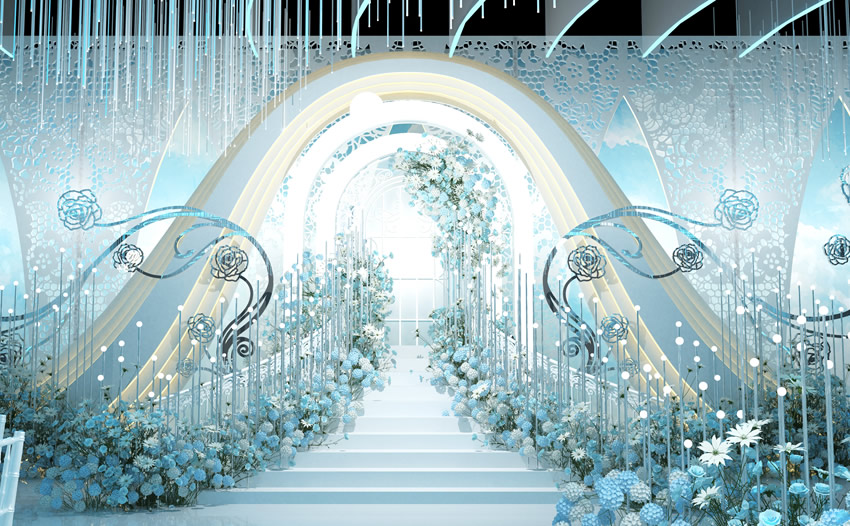 乐至釡香烙馍村水晶厅效果展示