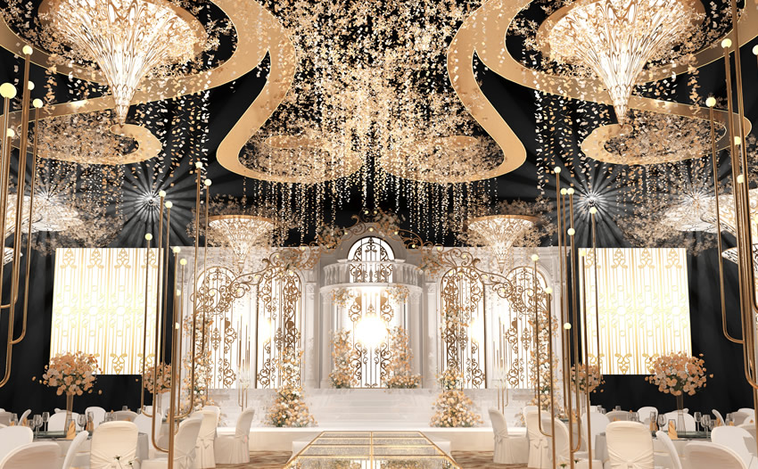 乐至花木兰喜事汇金色大厅效果展示